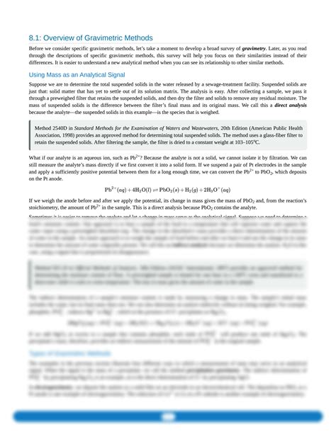 gravimetric buoyancy method|7.1: Overview of Gravimetric Methods .